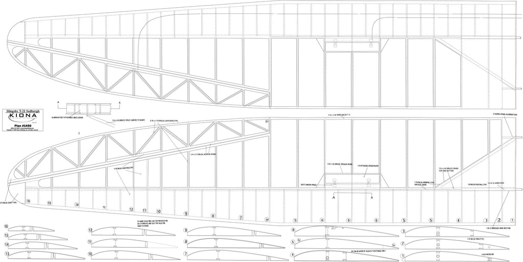 Plan - 1450 Slingsby T.21 Sedbergh